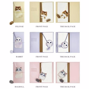 NIMMY rinkinys 2in1 užrašų knygelė + rašiklis BIG EYED PET 2.0 Triušis violetinė