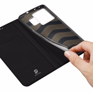 Dux Ducis Skin Pro чехол для Realme GT Neo 5 / Realme GT3 флип-обложка карточный кошелёк подставка чёрный