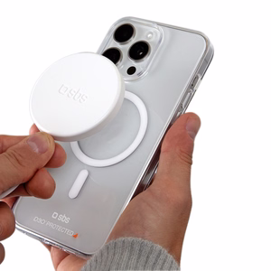 SBS D3O magnetinis MagSafe dėklas iPhone 15 Pro telefonui – skaidrus