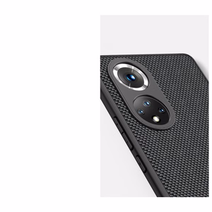 Nillkin Textured Case прочный усиленный чехол с гелевой рамкой и нейлоновой задней панелью для Honor 50 Pro чёрный