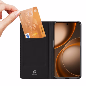 Dux Ducis „Skin Pro“ atverčiamas dėklas, skirtas „OPPO Find X9 Ultra“ – juodas