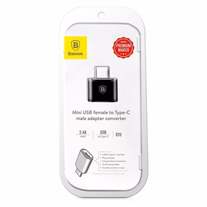 Адаптер Baseus USB-A на Type-C OTG чёрный CATOTG-01