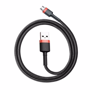 Baseus Cafule Micro USB laidas 1,5A 2 m (raudonas ir juodas)