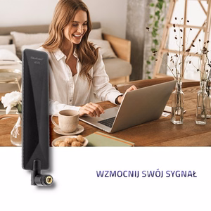 Qoltec 57018 4G LTE antena, daugiakryptė | 7dBi | Vidinis