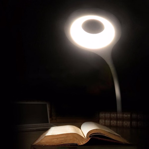 Mini Wozinsky belaidė LED skaitymo lempa su segtuku + USB-C laidas - Balta