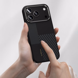 Benks Montage magnetinis Armor Pro Kevlar dėklas su metaliniu rėmeliu 600D+1500D (MA70) Iphone 17 Pro Max telefonui juodas (su fotoaparato valdymo mygtuku)