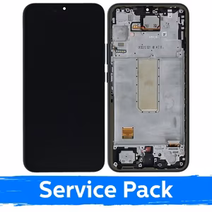 LCD Display for Samsung A346 A34 5G with Frame Graphite (Service Pack)