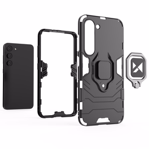Чехол Wozinsky Ring Armor для Samsung Galaxy S23 бронированный с магнитным кольцом-держателем чёрный
