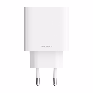 Cuktech A19 maitinimo adapteris 30 W, su USB-A ir USB-C jungtimis – baltas