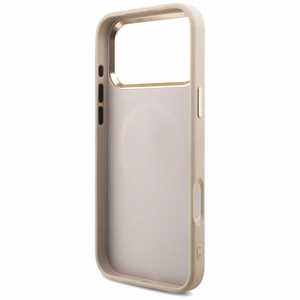 Guess 4G Triangle Logo MagSafe Чехол для iPhone 17 Pro Max - розовое золото