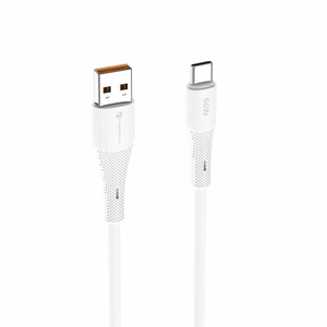 Кабель USB A to USB C Forcell F-Energy QC4.0 3A 66W Silicone 1 m C342 белый