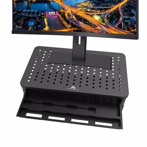 Maclean MC-946 monitoriaus ir nešiojamo kompiuterio stovas 13″-32″, 3 lygių aukščio reguliavimas su staltiumi, iki 20 kg