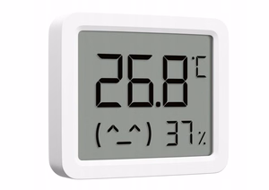 Xiaomi Smart Temperature and Humidity Monitor 3 Mini QBH4312GL – kompaktiškas temperatūros ir drėgmės matuoklis, baltas