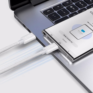 SBS TECABLETISSUETCCG Плетёный кабель USB-C - USB-C 1.5m 60W - серый