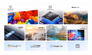 TCL P6K 43P6K televizorius 109,2 cm (43") 4K Ultra HD Smart TV „Wi-Fi“ Metalinis