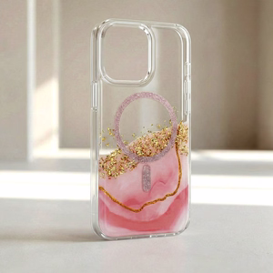 Чехол Epoxy Mag для Samsung Galaxy S26 Ultra розовый