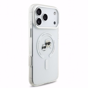Dėklas Karl Lagerfeld IML K&CH Heads Metal Frame MagSafe Apple iPhone 18 Pro