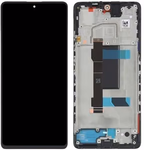 LCD ekranas Xiaomi Redmi Note 12 Pro 5G/Poco X5 Pro 5G su jutikliniu ekranu su rėmeliu Midnight Black originalus (aptarnavimo pakuotė)