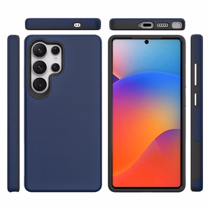 Dėklas Perfectionists Triangle Case Samsung S928 S24 Ultra tamsiai mėlynas
