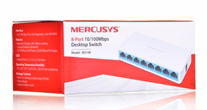 Mercusys 8 prievadų 10/100Mbps stalinis komutatorius