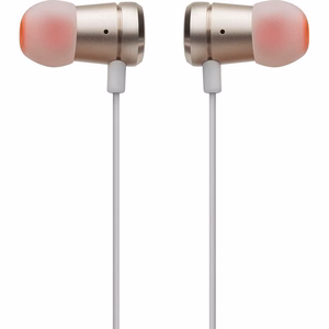 Laidinės ausinės JBL T290 su mikrofonu, Jack 3,5mm, auksinės