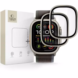 Tech-Protect Закалённое стекло 2 шт. для Apple Watch Ultra 49mm - серебристый и чёрный