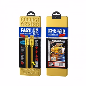 Кабель USB WK Design "Golden Series" золотой Type-C 100 см (до 6A)