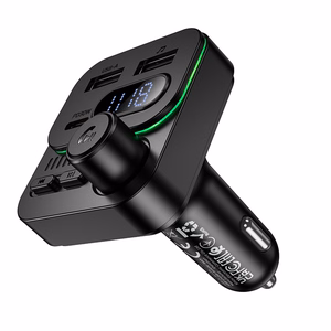 Borofone Transmitter FM BC61 Ocean MP3, Bluetooth - 2xUSB + Type C - PD 45W black