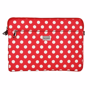 Wonder Sleeve Laptop 17 inches red polka-dot