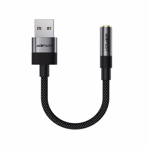 Acefast J13 USB-A на 3.5mm mini jack адаптер - черный