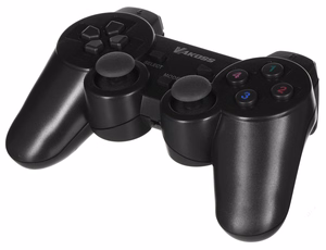 Vakoss GP-4705BK žaidimų valdiklis juodas RF pultelis analoginis / skaitmeninis PC, Playstation 3