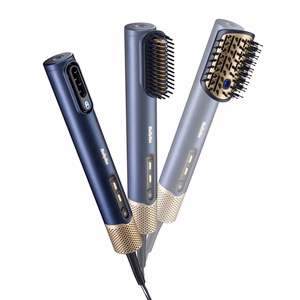 BaByliss AS6550E – 1500 W joninis karšto oro plaukų formavimo šepetys, 3 temperatūros lygiai, mėlynas / aukso spalvos