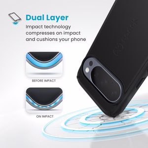Speck ImpactHero Slim dėklas, skirtas Google Pixel 10 / 10 Pro, juodas