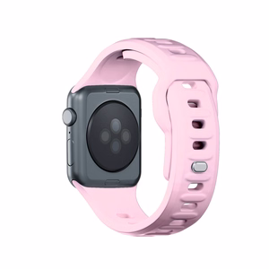 38/40/41/42 mm Powder Pink (small) - 3mk Silicone Watch Strap for Apple