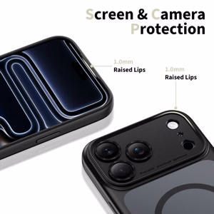 Tech-Protect Magpeak MagSafe CC dėklas telefonui iPhone 17 Pro Max - matinės juodos spalvos