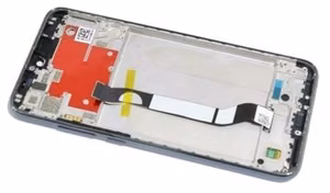 LCD screen Xiaomi Redmi Note 8T with touch screen with frame White original (service pack)