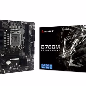 Biostar B760MX2-E D4 pagrindinė plokštė Intel B760 LGA 1700 micro ATX