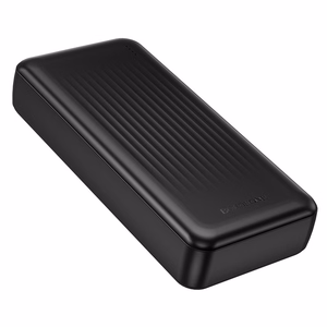 Borofone išorinė baterija 20000mAh BJ80A Clever – 2xUSB + Type C – QC 3.0 22,5W + PD 20W, juoda
