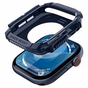 Spigen Rugged Armor Case for Apple Watch 10 46mm - Navy Blue