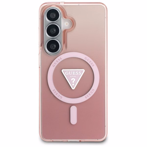 Guess IML Gradient Triangle MagSafe Case for Samsung Galaxy S26 - Pink