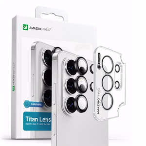 "AmazingThing Sapphire Radix AR Lens" stiklas "Samsung S26 Ultra" - Juodas