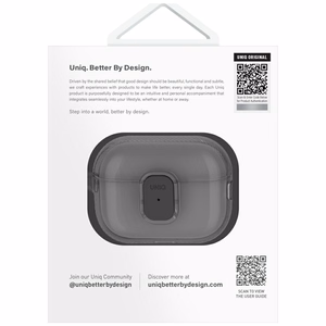Uniq Glase Pro dėklas AirPods Pro 2 - juodas