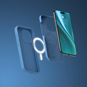 "Etteri" silikoninis "Mag" dėklas iPhone 12 / 12 Pro 6,1" tamsiai mėlynas