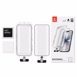 Защитные стёкла Crong EasyShield 2-Pack для экрана iPhone 17e / 16e / 14 / 13 / 13 Pro, 2 шт.