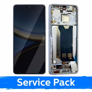 LCD ekranas suderinamas Xiaomi Poco F7 Pro 5G su rėmu / mėlynas / (Service Pack)