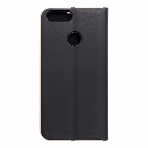 Flip case for Huawei P SMART Luna Book Gold black