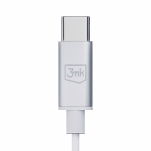 Ausinės 3mk Wired Earphones USB-C baltos