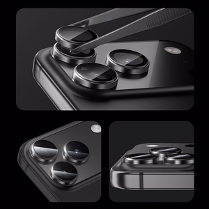 Benks Grūdintas stiklas Glass Warrior metalinis objektyvo apsauginis stiklas kamerai Iphone 17 Air (lęšio 1 vnt.) juodas