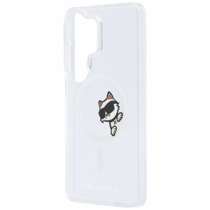Karl Lagerfeld чехол IML Peekaboo Choupette MagSafe для Samsung Galaxy S26 Ultra прозрачный