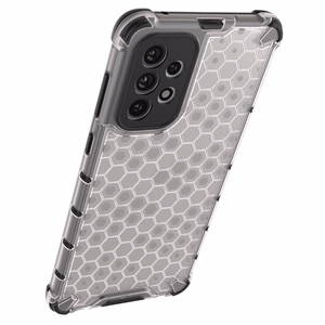 Honeycomb dėklas šarvuotas dėklas su geliniu rėmeliu Samsung Galaxy A73 permatomas